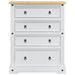 Cufere de Depozitare Alb 92 x 48 x 114 cm Lemn de pin masiv - WALTI WALTI