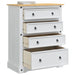 Cufere de Depozitare Alb 92 x 48 x 114 cm Lemn de pin masiv - WALTI WALTI