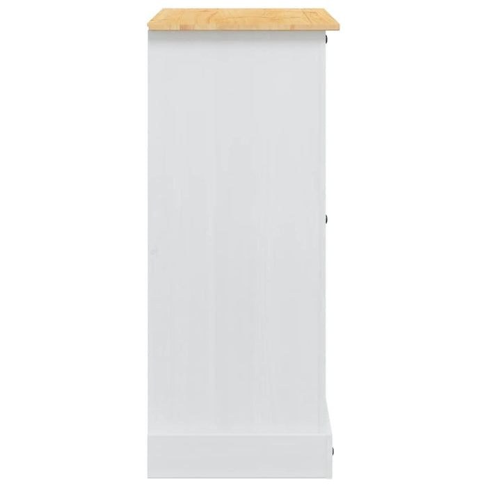 Cufere de Depozitare Alb 92 x 48 x 114 cm Lemn de pin masiv - WALTI WALTI