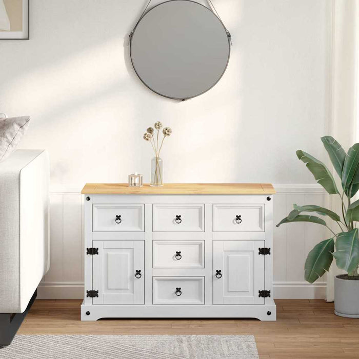 Cufere de Depozitare cu sertar Corona Alb 112 x 40 x 75 cm - WALTI WALTI