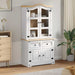 Bufet cu sertar Alb 100 x 48,5 x 179 cm Lemn de pin masiv - WALTI WALTI