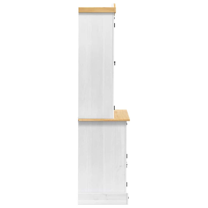 Bufet cu sertar Alb 100 x 48,5 x 179 cm Lemn de pin masiv - WALTI WALTI