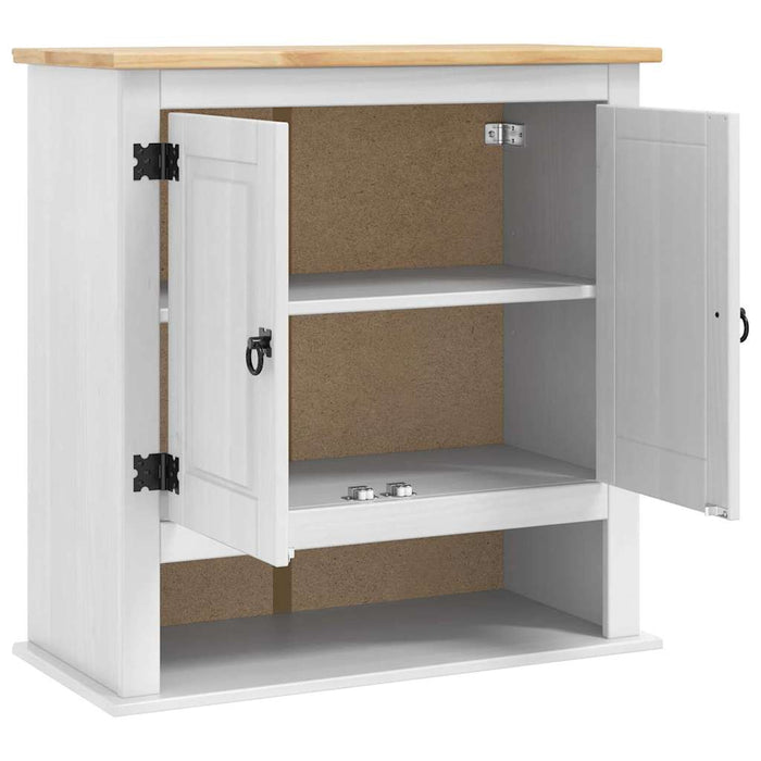 Dulap suspendat Corona Alb 70 x 33 x 71,5 cm Lemn de pin masiv - WALTI WALTI