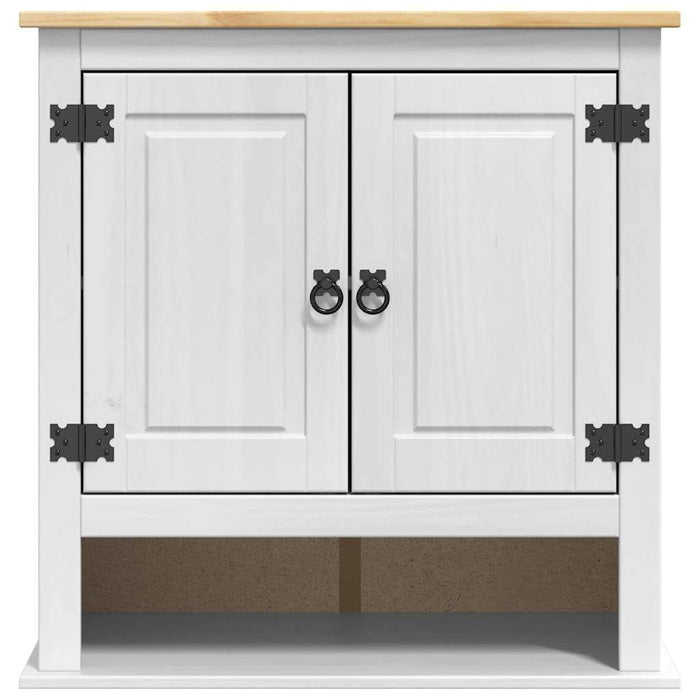 Dulap suspendat Corona Alb 70 x 33 x 71,5 cm Lemn de pin masiv - WALTI WALTI