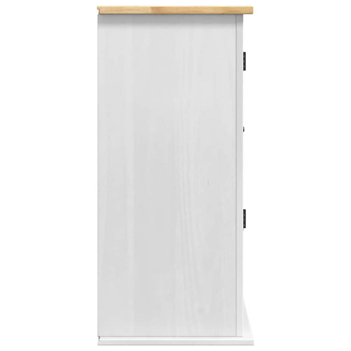 Dulap suspendat Corona Alb 70 x 33 x 71,5 cm Lemn de pin masiv - WALTI WALTI