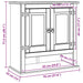 Dulap suspendat Corona Alb 70 x 33 x 71,5 cm Lemn de pin masiv - WALTI WALTI
