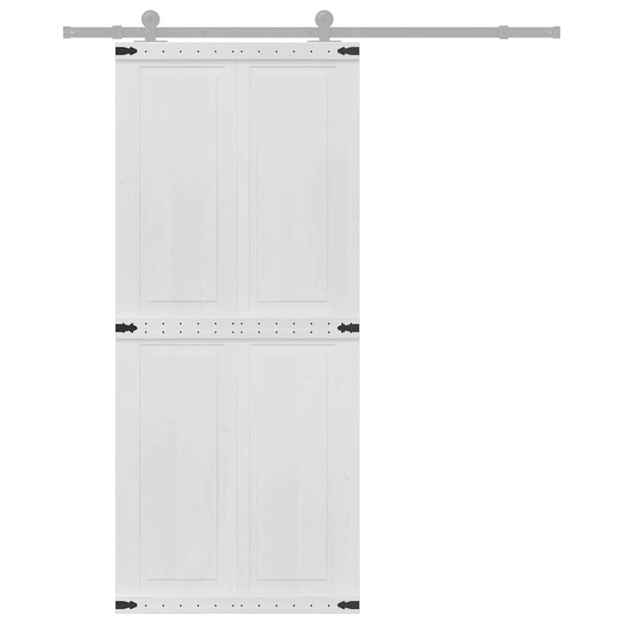 Ușă hambar Corona 90 x 210 cm Lemn masiv de pin - WALTI WALTI