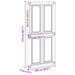 Ușă hambar Corona 100 x 210 cm Lemn masiv de pin - WALTI WALTI