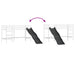 Cadru de pat loft pentru copii cu tobogan Alb și antracit - WALTI WALTI