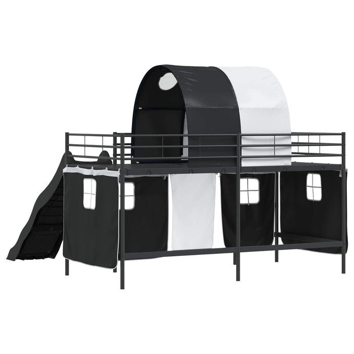Cadru de pat supraetajat pentru copii Negru 80 x 200 cm Metal - WALTI WALTI