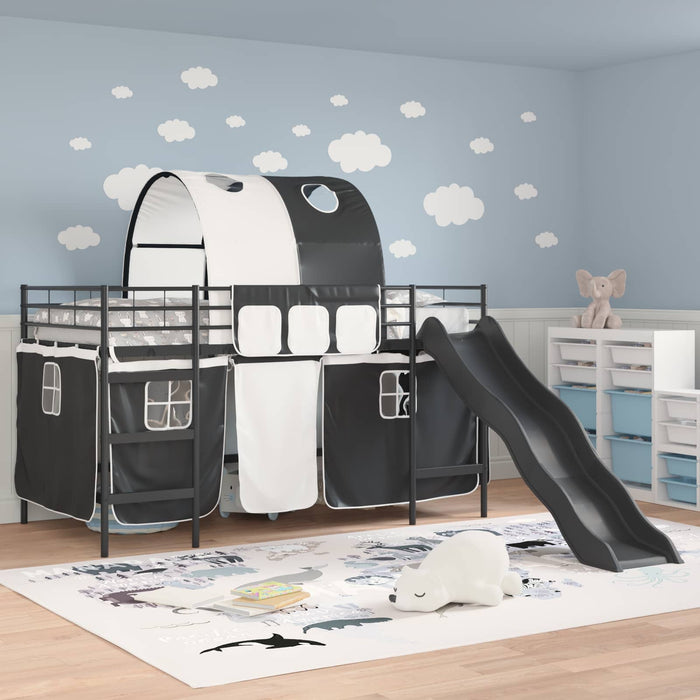 Cadru de pat supraetajat pentru copii Negru 90 x 200 cm Metal - WALTI WALTI