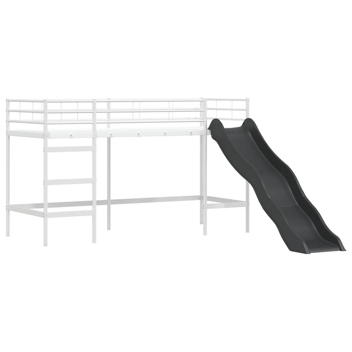 Cadru de pat supraetajat pentru copii Alb și negru 75 x 190 cm WALTI