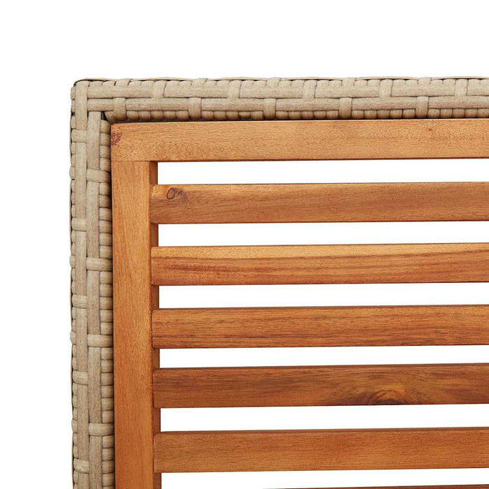 Scaune de grădină stivuibile 4 pcs Marron, Bej - WALTI WALTI