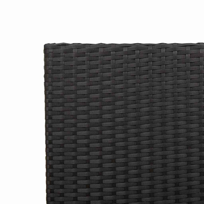 Scaune de grădină stivuibile 4 pcs Negru, Marron - WALTI WALTI
