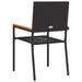 Scaune de grădină stivuibile 4 pcs Negru, Marron - WALTI WALTI