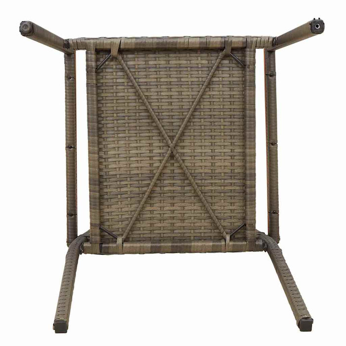 Scaune de grădină stivuibile 4 pcs Maro, Gri - WALTI WALTI
