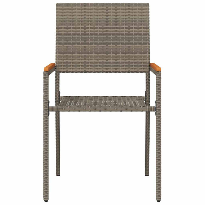 Scaune de grădină stivuibile 4 pcs Maro, Gri - WALTI WALTI