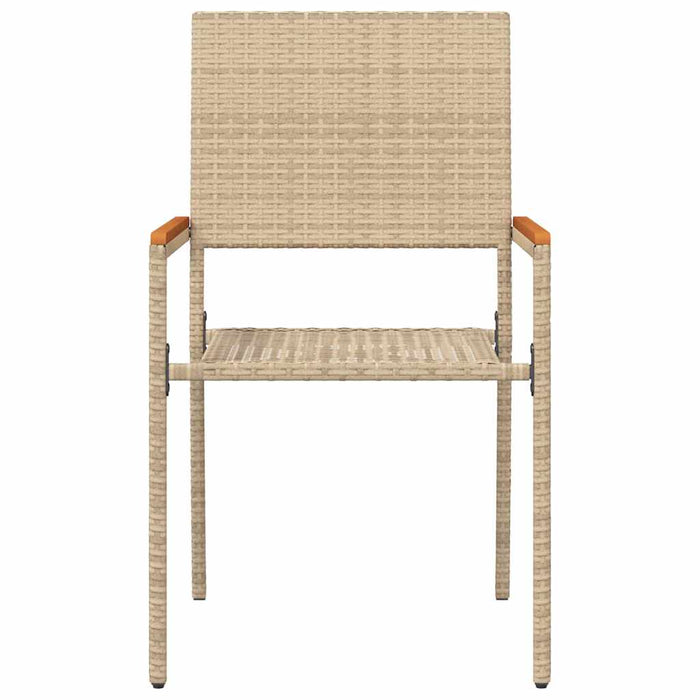 Scaune de grădină stivuibile 4 pcs Crema, Marron - WALTI WALTI