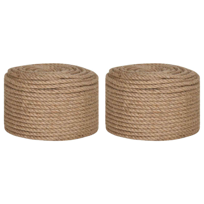 Frânghie din iută 2 pcs 100 m 2 natural 100% jute Tossa - WALTI WALTI