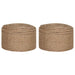 Frânghie din iută 2 pcs 100 m 2 natural 100% jute Tossa - WALTI WALTI
