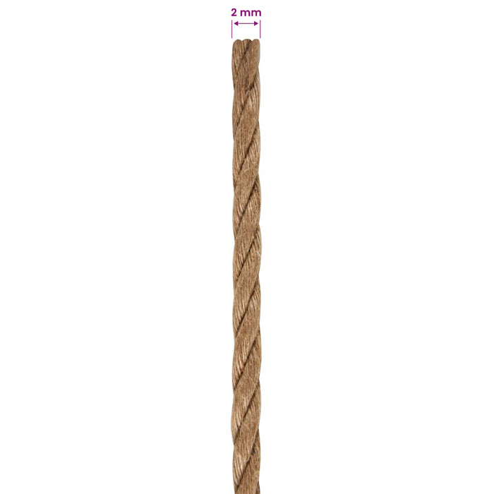 Frânghie din iută 2 pcs 100 m 2 natural 100% jute Tossa - WALTI WALTI