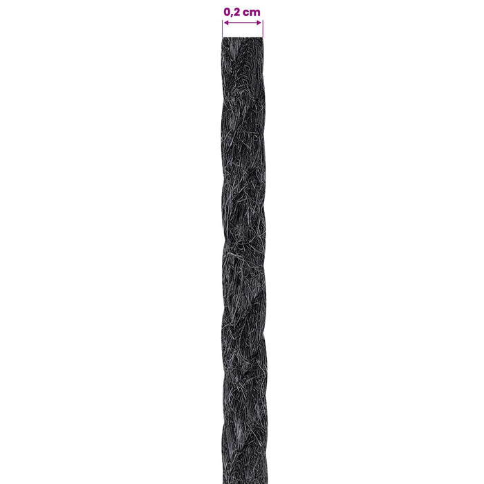 Frânghie din iută 2 pcs 2 Negru 100% jute Tossa WALTI