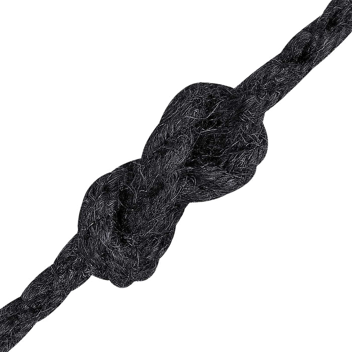 Frânghie din iută 4 Negru 100% jute Tossa WALTI