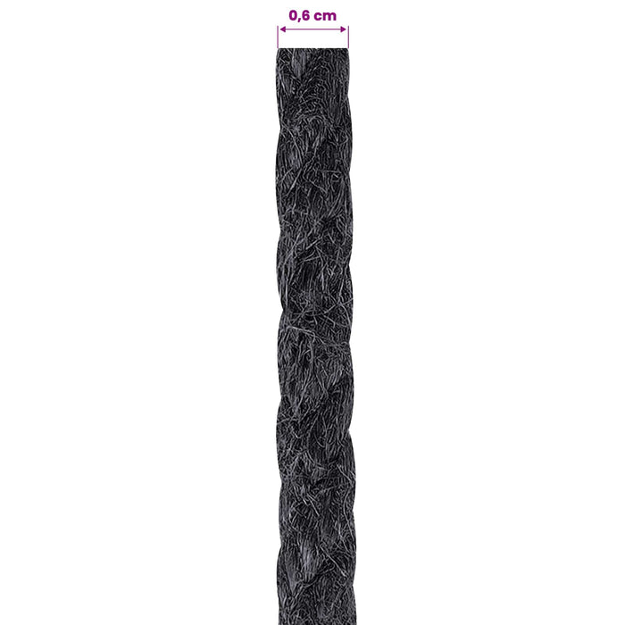 Frânghie din Jute 6 Negru 100% jute Tossa WALTI