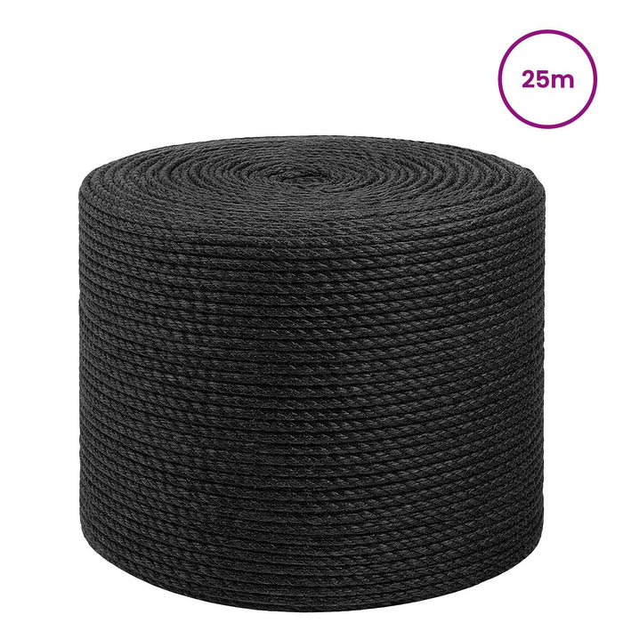 Frânghie din Jute 8 Negru 100% jute Tossa WALTI