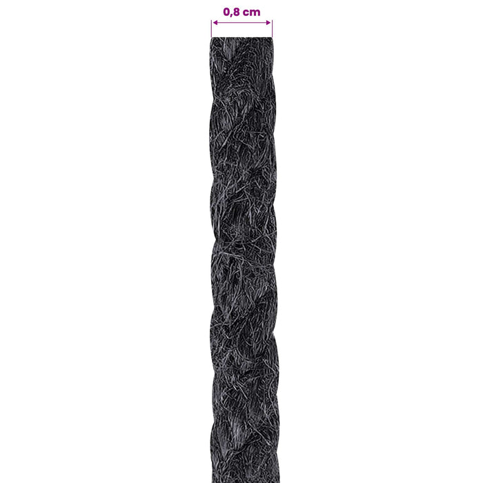 Frânghie din Jute 8 Negru 100% jute Tossa - WALTI WALTI