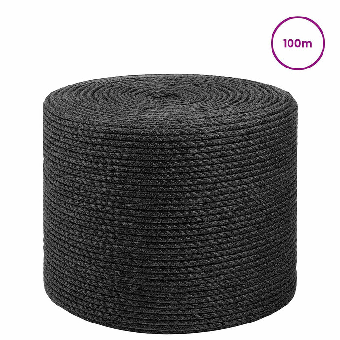 Frânghie din Jute 8 Negru 100% jute Tossa WALTI