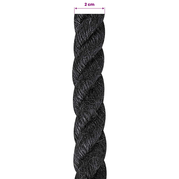 Frânghie din Jute 20 Negru 100% jute Tossa WALTI