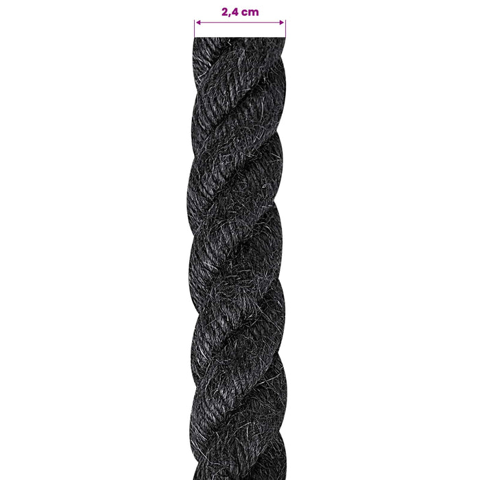 Frânghie din Jute 24 Negru 100% jute Tossa WALTI