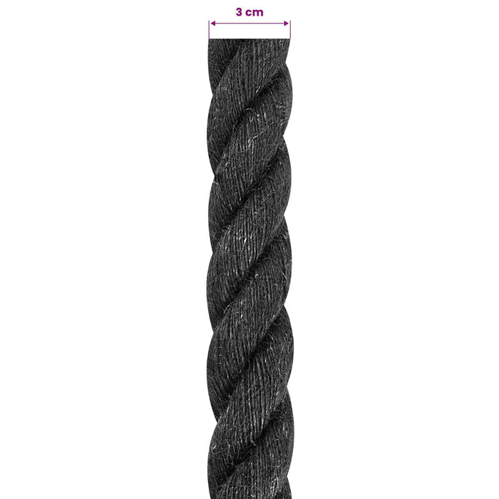 Frânghie din Jute 30 Negru 100% jute Tossa - WALTI WALTI