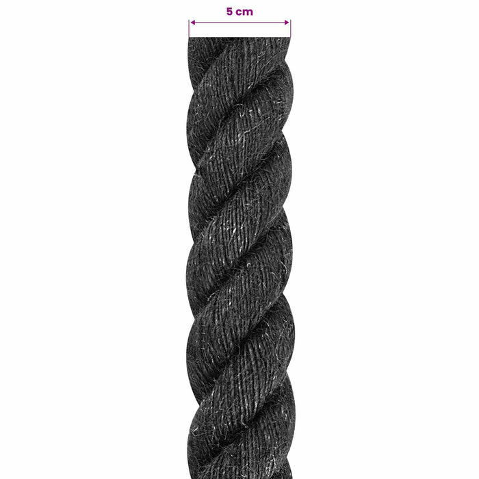 Frânghie din Jute 50 Negru 100% jute Tossa WALTI