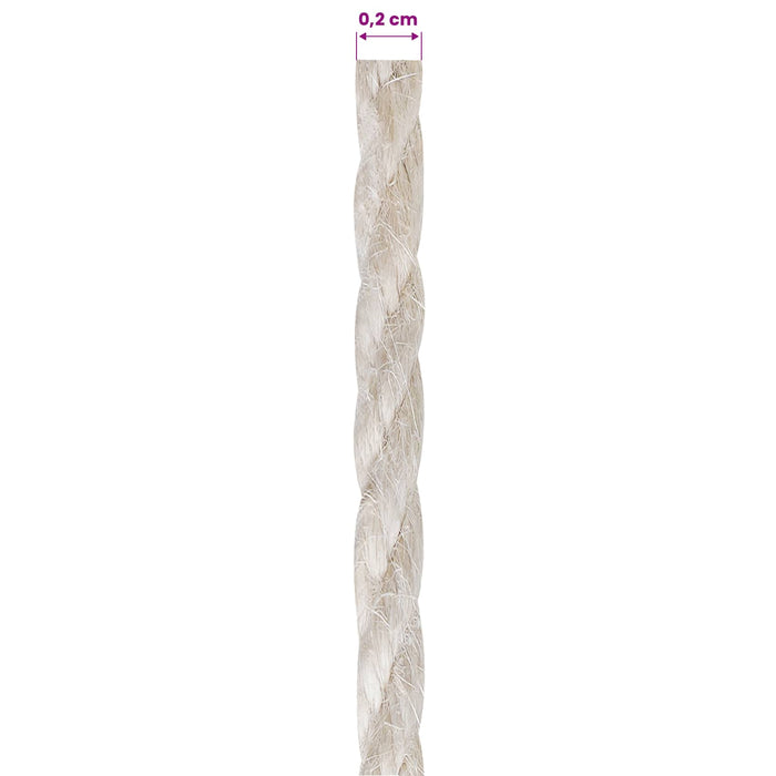 Frânghie din iută 10 pcs 2 Alb 100% jute Tossa - WALTI WALTI