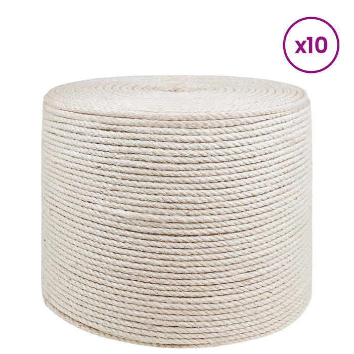 Frânghie din iută 10 pcs 2 Alb 100% jute Tossa - WALTI WALTI