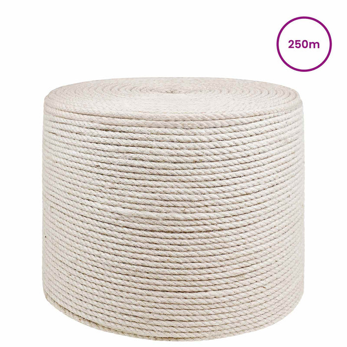 Frânghie din iută 4 Alb 100% jute Tossa WALTI