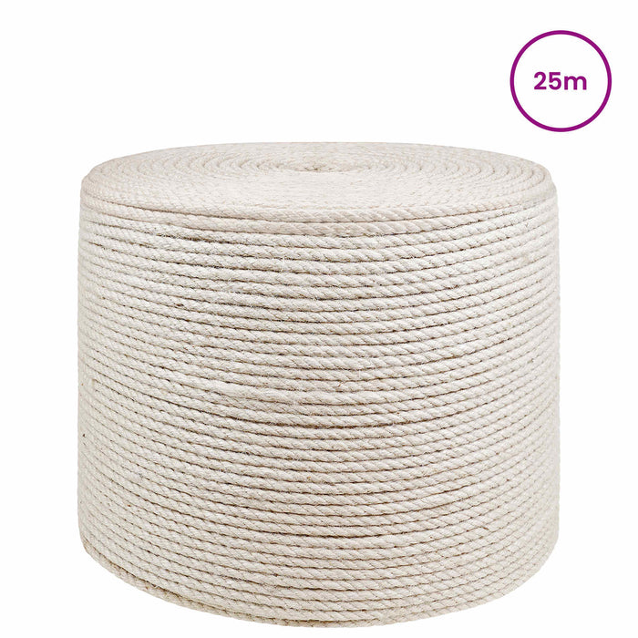 Frânghie din Jute 6 Alb 100% jute Tossa WALTI