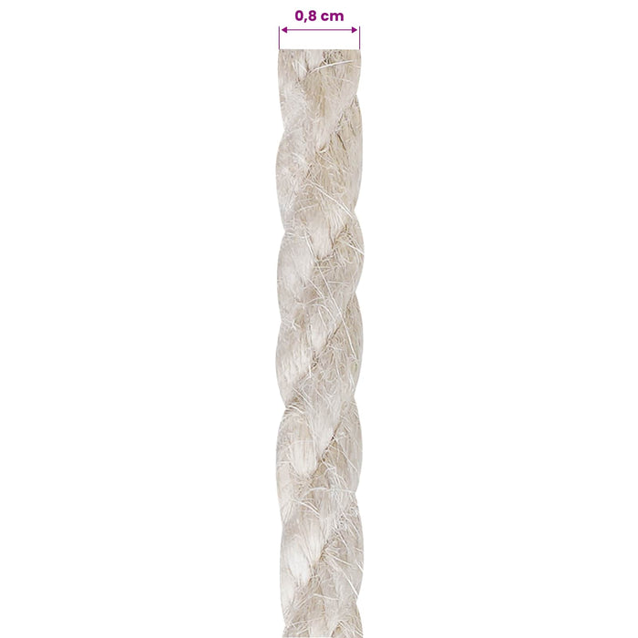 Frânghie din Jute 8 Alb 100% jute Tossa WALTI