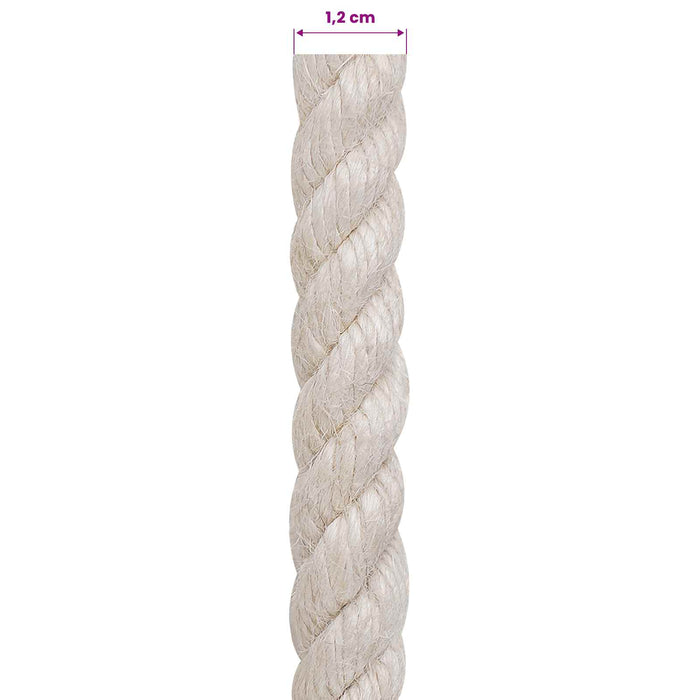 Frânghie din Jute 12 Alb 100% jute Tossa - WALTI WALTI