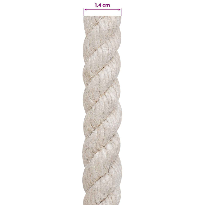 Frânghie din Jute 14 Alb 100% jute Tossa - WALTI WALTI