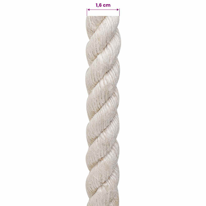 Frânghie din Jute 16 Alb 100% jute Tossa - WALTI WALTI