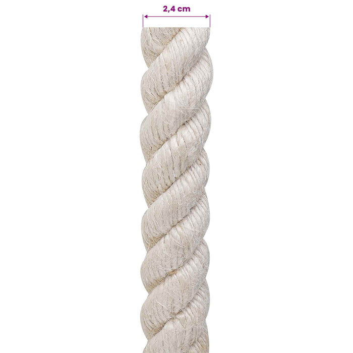 Frânghie din Jute 24 Alb 100% jute Tossa - WALTI WALTI
