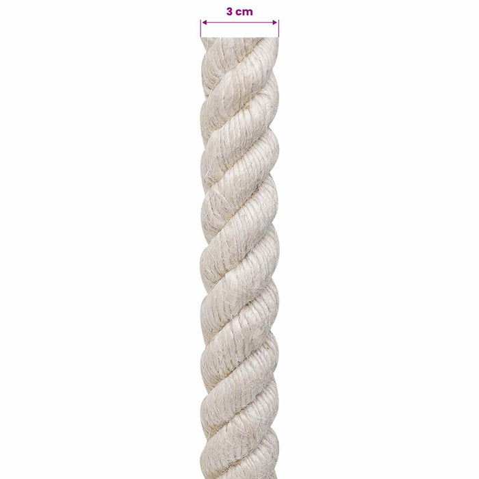 Frânghie din Jute 30 Alb 100% jute Tossa WALTI