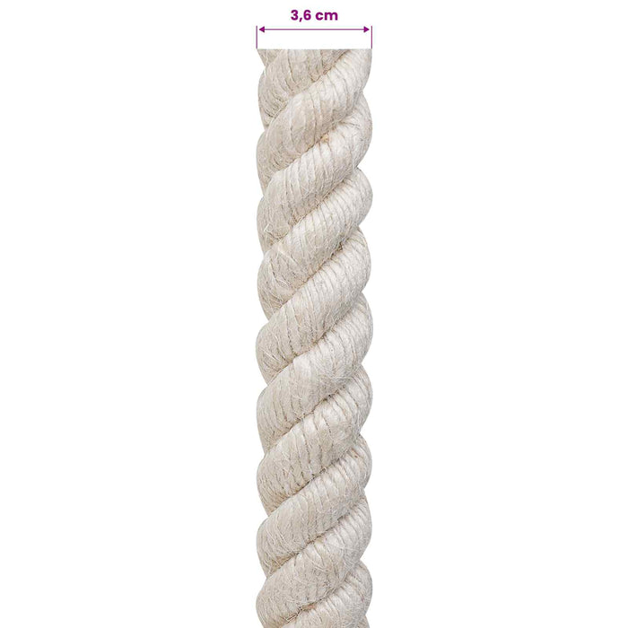 Frânghie din Jute 36 Alb 100% jute Tossa WALTI