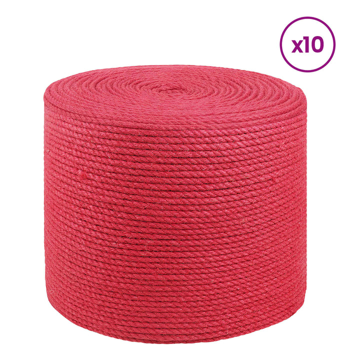 Frânghie din Jute 10 pcs Roșu 100% jute Tossa WALTI