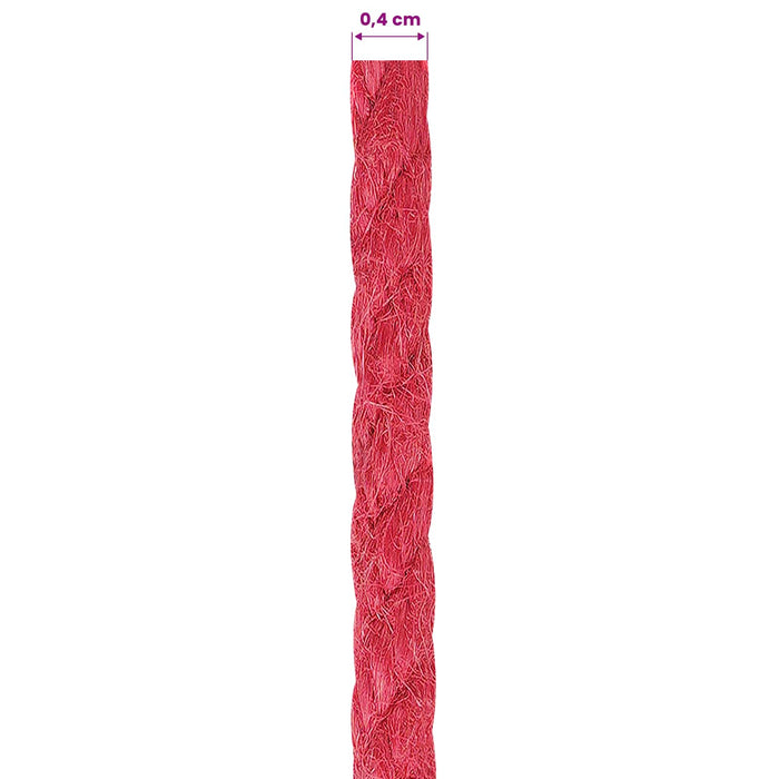 Frânghie din Jute Roșu 100% jute Tossa WALTI