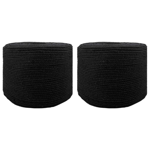 Sfoară 2 pcs Negru Bumbac - WALTI WALTI