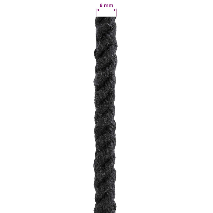 Sfoară Negru 0,8 x 0,8 x 25000 cm Bumbac WALTI